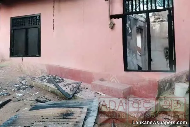 Individual hacked to death in Matugama, area residents set fire to suspect s house