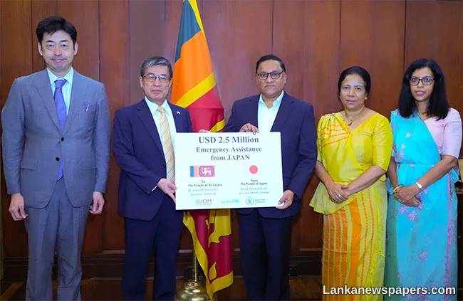 FM accepts US$ 2.5 million grant assistance from Japan