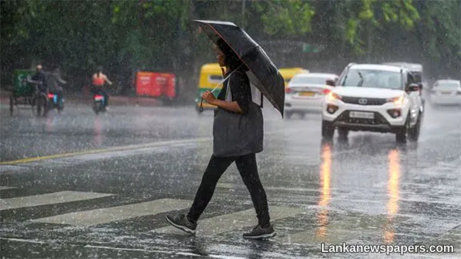 Fairly heavy rainfall above 75 mm expected in parts of the island today