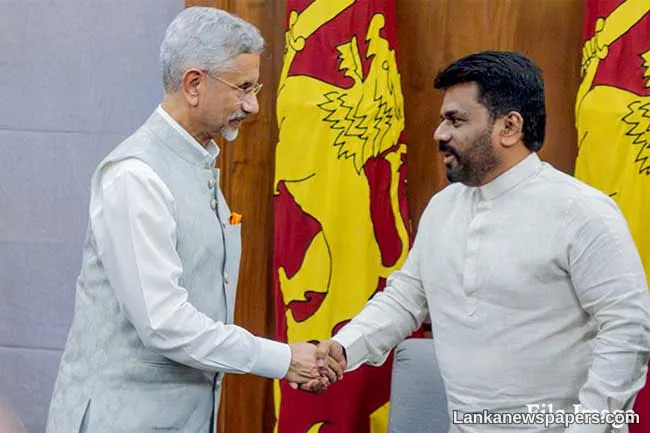 Indian foreign minister Jaishankar meets President Anura Kumara