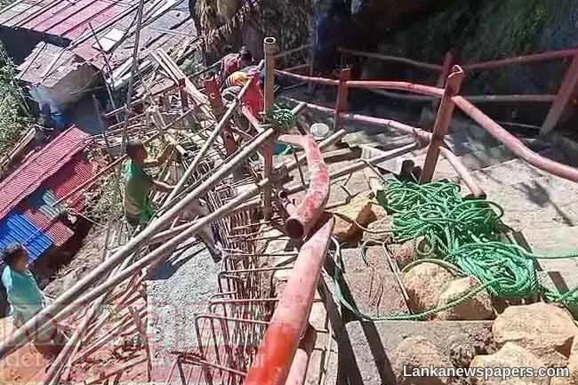 Restoration work on landslide-hit Sri Pada-Hatton Road nears completion