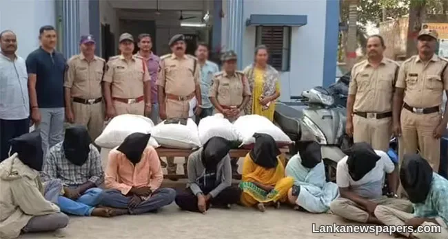 Software Engineer among eight arrested for smuggling cannabis from Odisha to Sri Lanka
