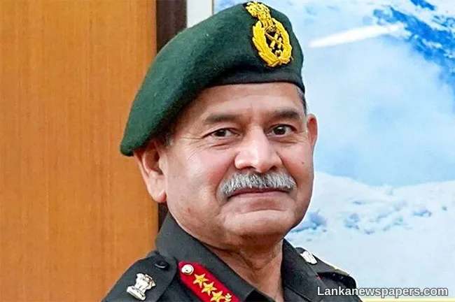 Indian Army Chief to visit Sri Lanka