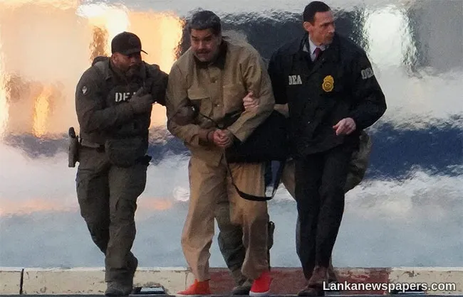 US attacks Venezuela- Handcuffed Maduro arrives at New York court on drug trafficking charges