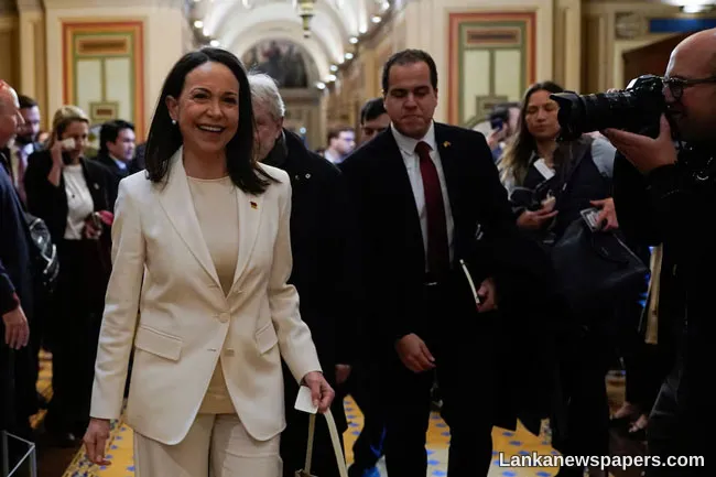 Venezuelan opposition leader Machado says she presented Nobel medal to Trump