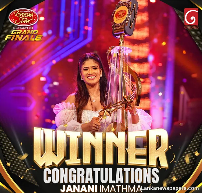 Janani Imathma crowned winner of Derana Dream Star - Season 12