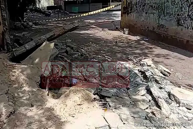 Three students injured after boundary wall collapse at Borella school