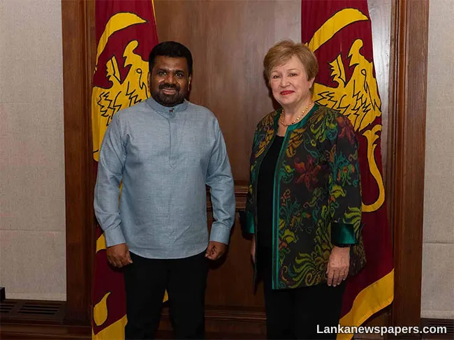 IMF Chief Kristalina Georgieva meets President Anura Kumara Dissanayake