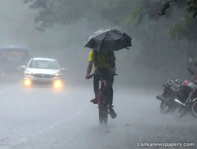 Weather advisory issued for heavy rainfall in several areas