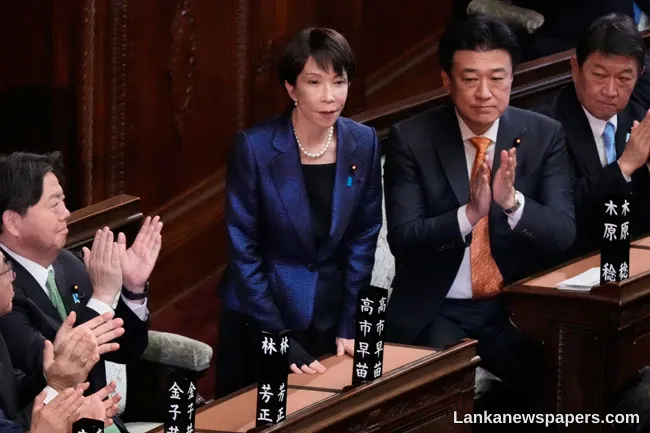 Takaichi reelected as Japan s prime minister with a goal of pushing to the right