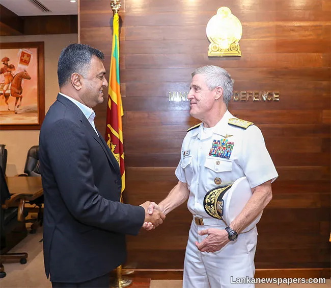US Pacific Fleet Commander calls on Sri Lanka s Defence Secretary, discuss maritime security