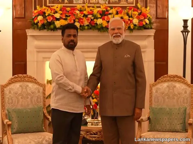 President Anura Kumara holds bilateral meeting with Indian PM Modi