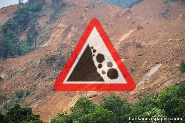 Landslide Red warnings issued to residents of several areas in four districts