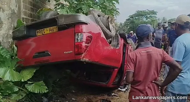 Two individuals confirmed dead after Payagala train-cab accident