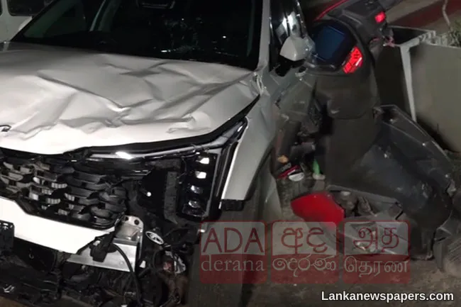 One dead, another injured in motorcycle–car collision in Kalutara