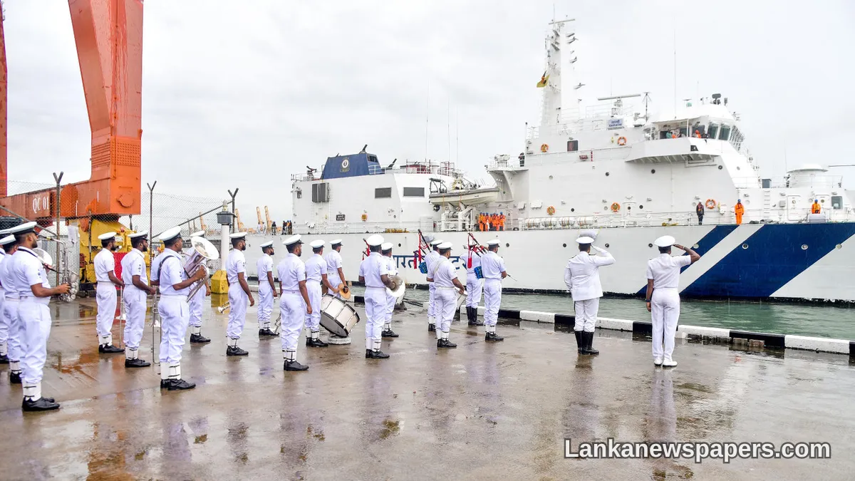 Indian Navy's First Training Squadron Makes Formal Port Call in Sri Lanka