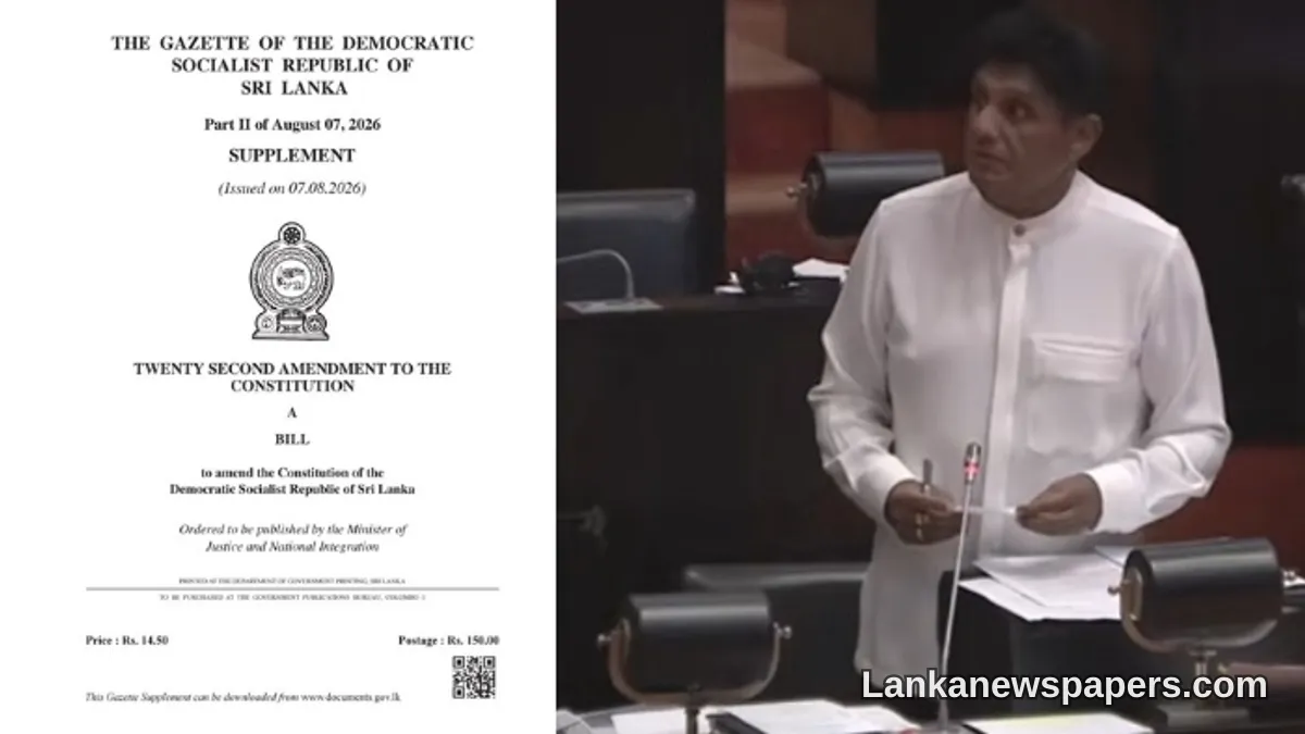 22වන සංශෝධනය පිළිබඳ නොමේරූ අදහස් දැක්වීම සම්බන්ධයෙන් ප්‍රේමදාස ජනාධිපතිට අභියෝගයක්