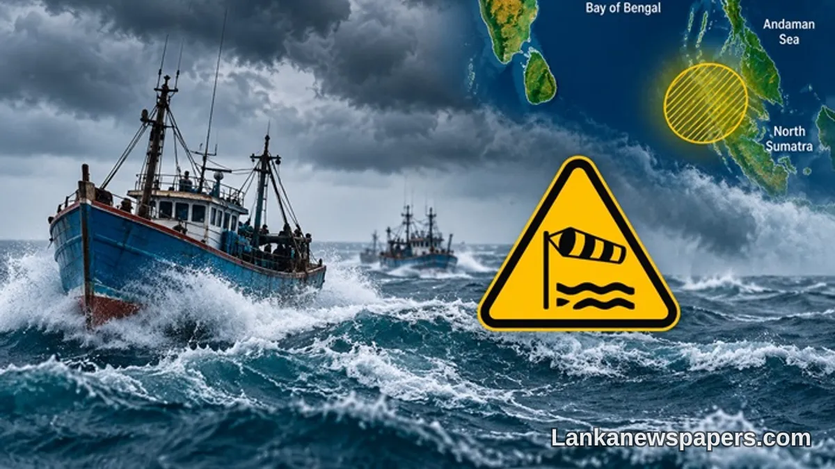 Met Department Issues Warning as Atmospheric Disturbance Develops Near Andaman Sea