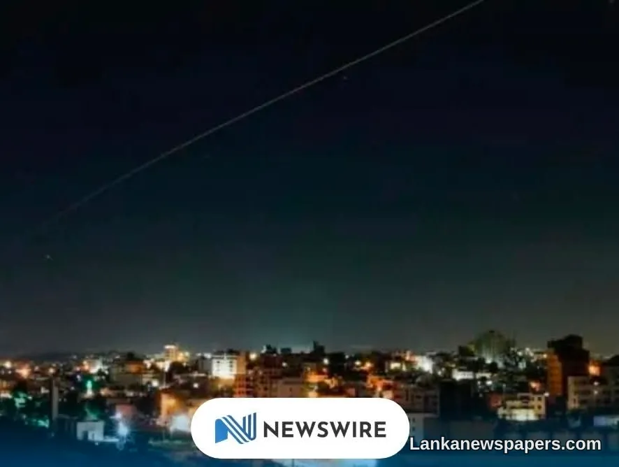 ඉරානය ඊශ්රායලයට මිසයිල ප්රහාරයක් එල්ල කරයි, හමුදා ගුවන් හමුදා කඳවුර ඉලක්ක කරගනී
