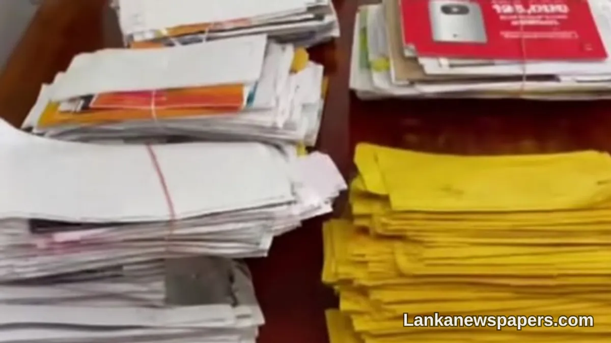 Sri Lankan Postman Nabbed After Thousands of Undelivered Letters Found Stashed Since 2021