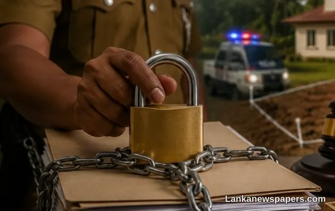 අතිවිශාල රුපියල් වටිනාකමක් සහිත දේපළ අනවසර ආදායම් සමඟ සම්බන්ධ බවට සැකයෙන් ශ්‍රී ලංකා පොලිසිය අත්තනෝමතික කරයි