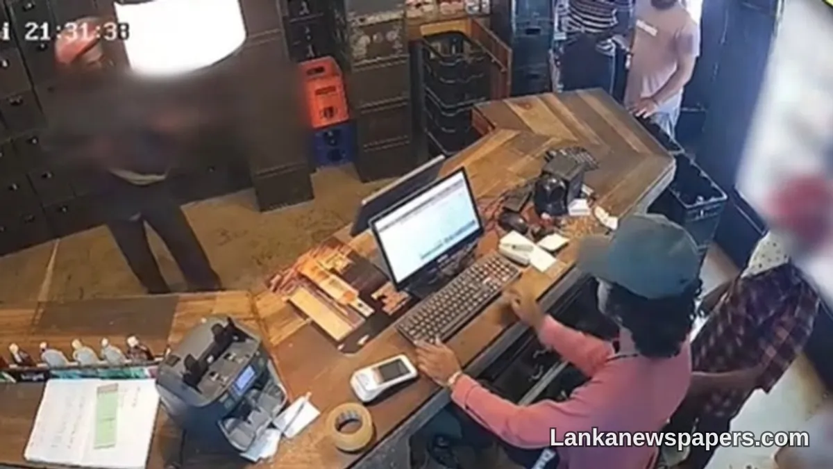 Armed Men Storm Trincomalee Liquor Shop in Late-Night Robbery Caught on CCTV