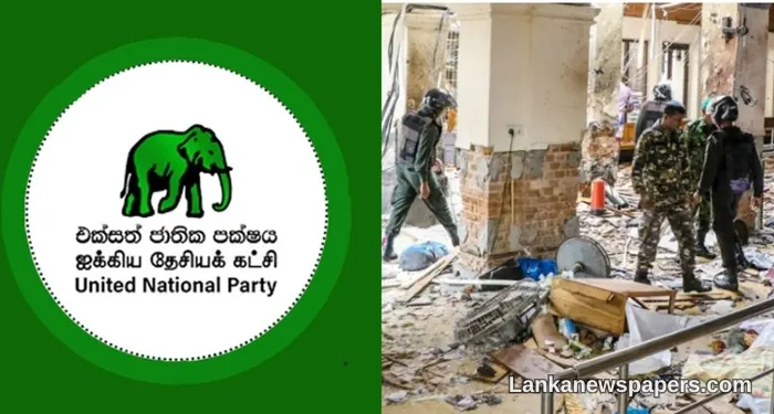 UNP Demands Answers on Whether Government Requested FBI Evidence in Easter Sunday Attacks Investigation