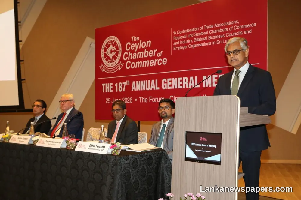 Krishan Balendra Re-elected to Lead Ceylon Chamber of Commerce at Historic 187th AGM