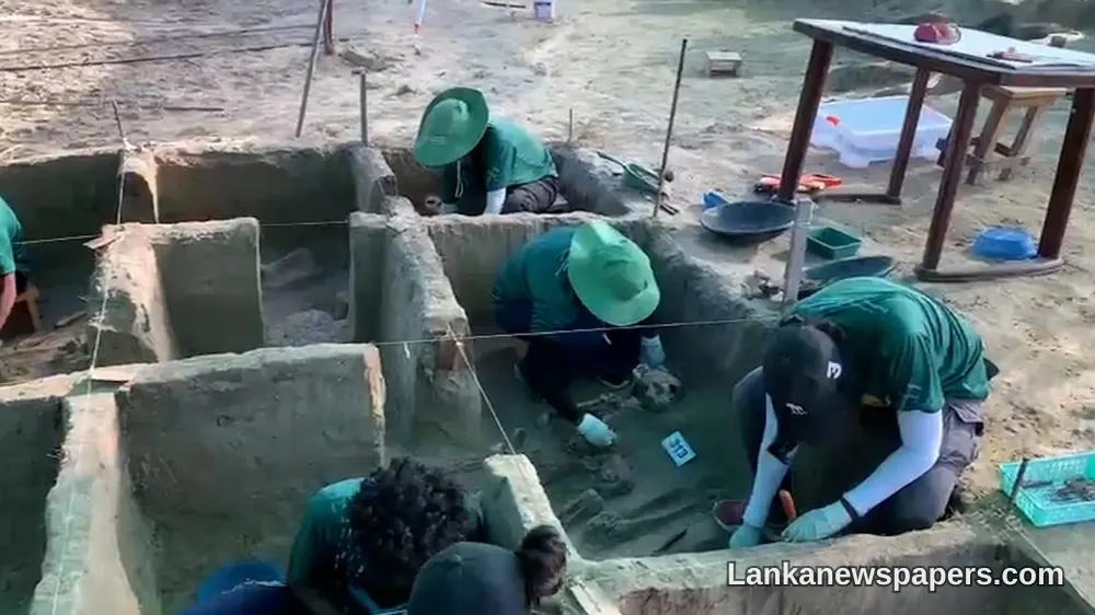 Nine Skeletal Remains Including Eight Children Uncovered at Chemmani Mass Grave Site