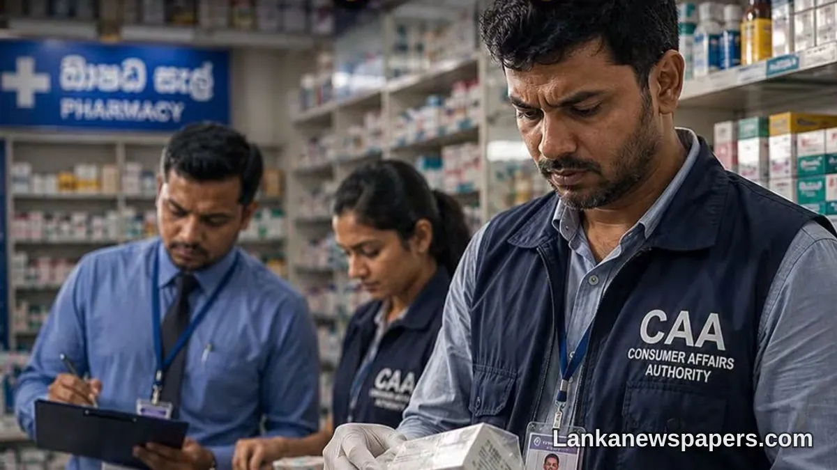 CAA Launches Island-Wide Pharmacy Crackdown: 471 Raids Conducted and Fines Top Rs. 2.2 Million in 2026