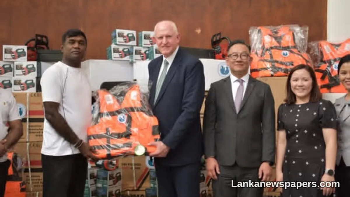 Sri Lanka's Disaster Management Centre Receives Critical Humanitarian and Search-and-Rescue Equipment