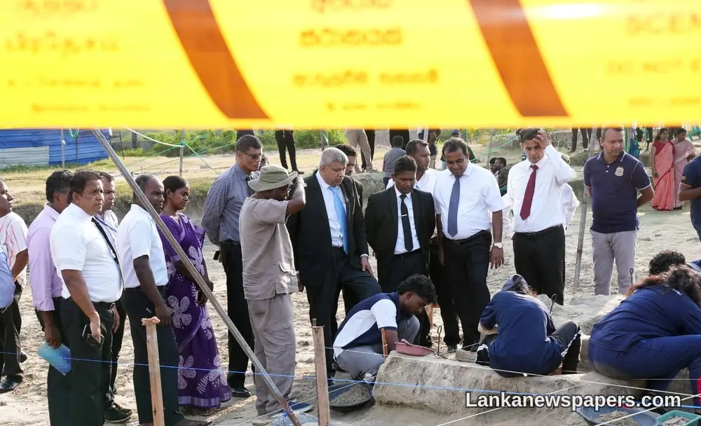 Minister Nanayakkara Visits Chemmani Mass Grave Site, Vows Justice for Victims