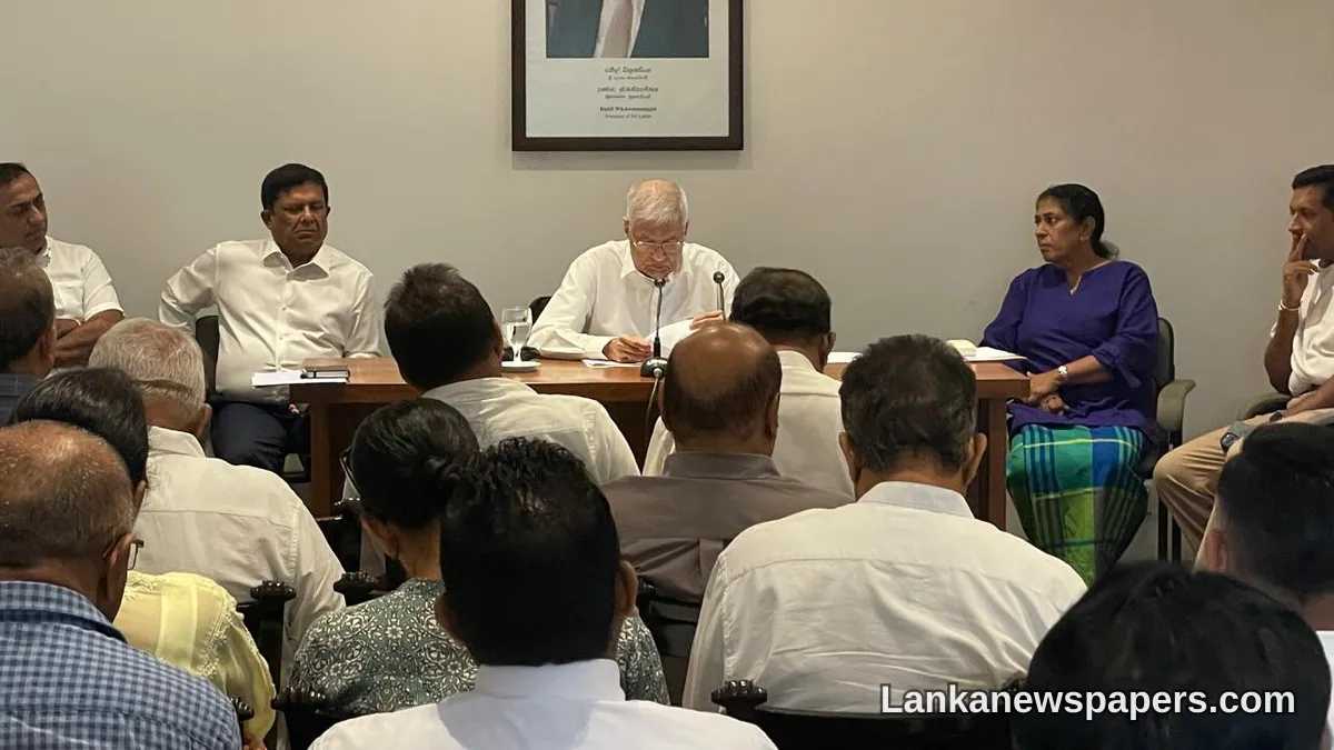 Ranil Wickremesinghe Signals Fresh Political Push, Shutting Out NPP From Multi-Party Talks