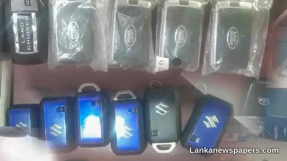Hambantota Port Employee Nabbed in Smart Key Theft Racket
