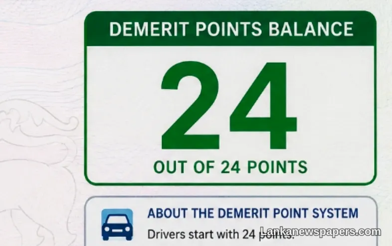 Sri Lanka Set to Roll Out Pilot Driver Demerit Points System in September