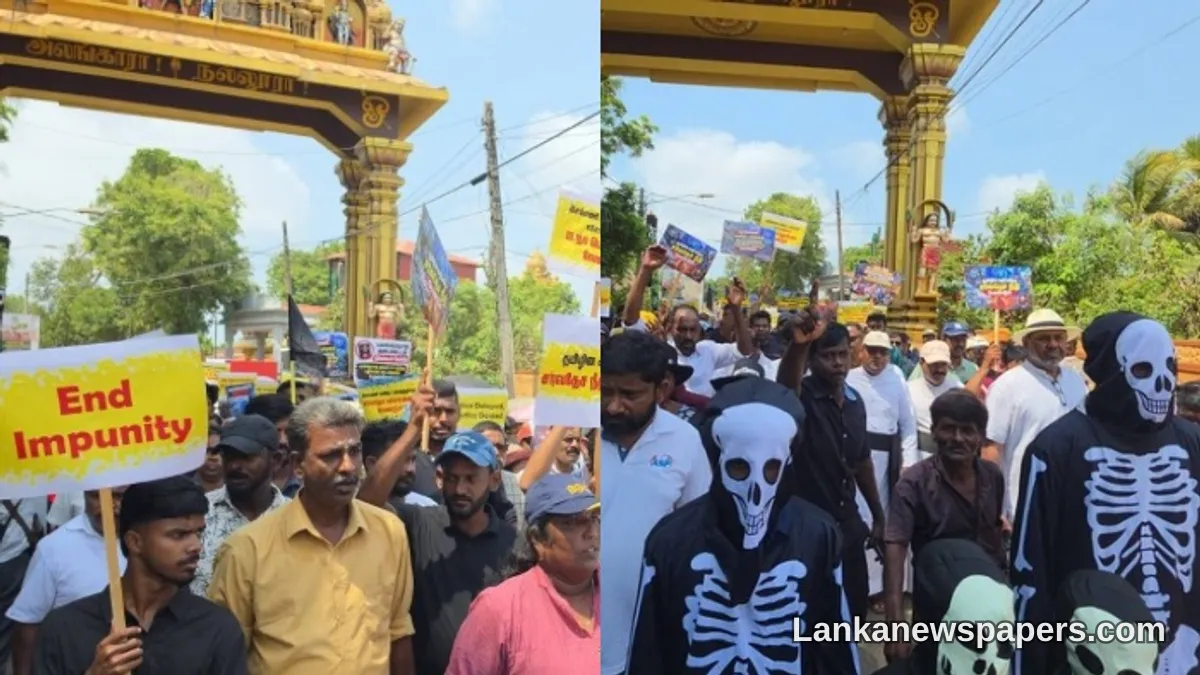 Tamil Groups Take to the Streets in Northern Sri Lanka Over Unmet Political Demands