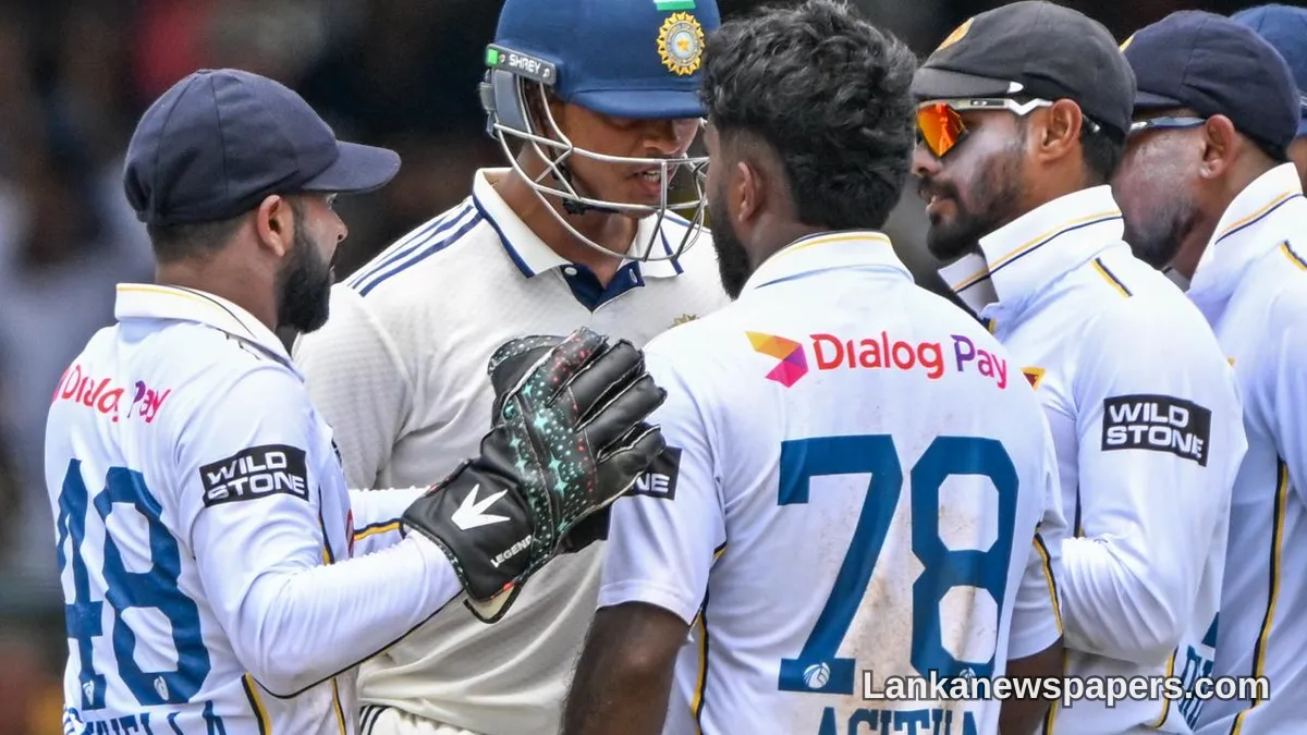 යශස්වි ජයිස්වාල් සහ අසිත ප්‍රනාන්දු අතර උණුසුම් ගැටුමකින් SSC ටෙස්ට් තරගය රත් වෙයි