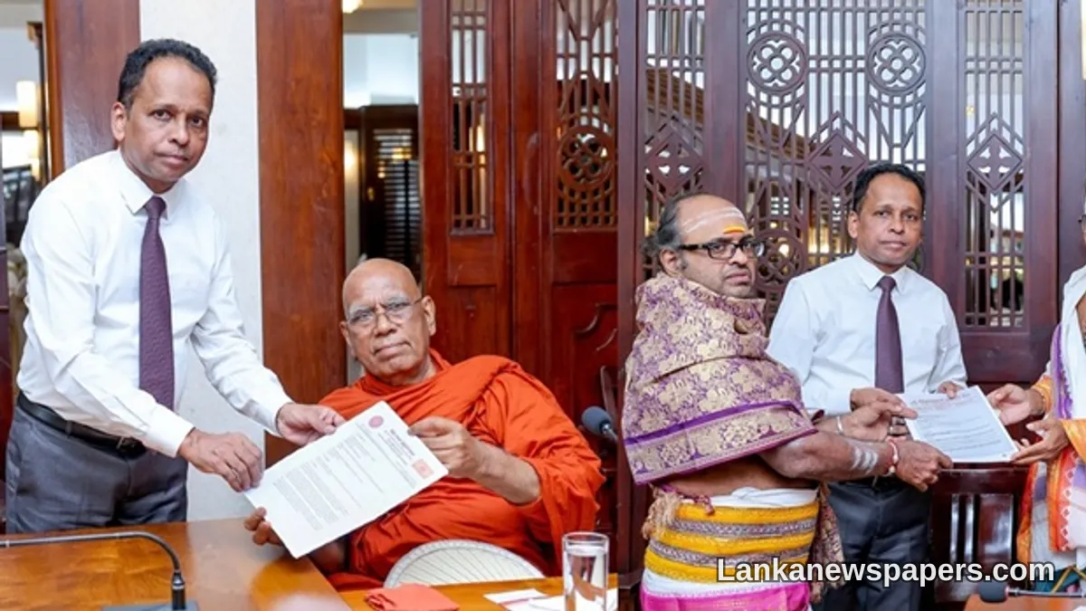 Top Buddhist Clergy Petition President Dissanayake for Release of Anojan Sivarasa