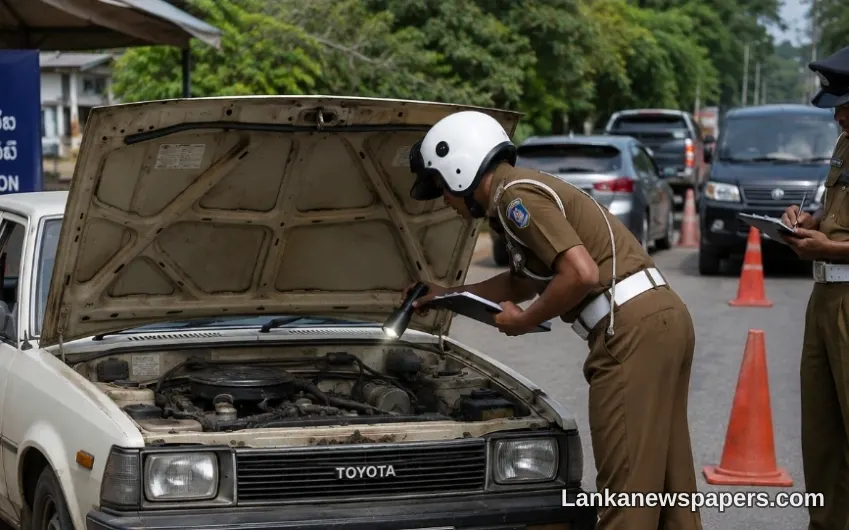 Sri Lanka Police Launch Nationwide Crackdown on Unsafe Vehicles