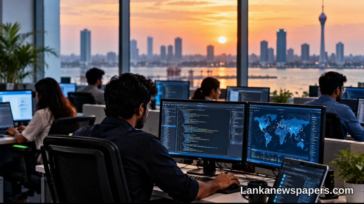 Sri Lanka's IT and BPO Sector Faces Sharp 15.5% Drop in Export Earnings
