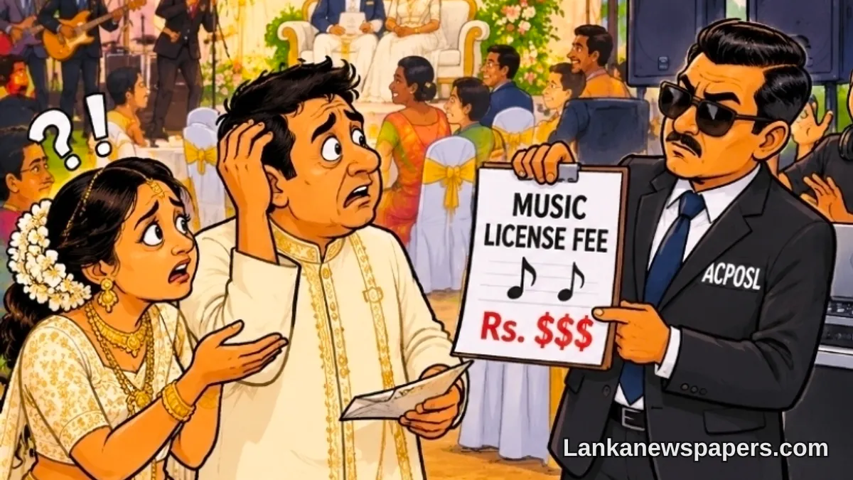 ACPOSL විසින් විවාහ මංගල්ය හා පෞද්ගලික උත්සව සඳහා සංගීත බලපත්ර ගාස්තු තාවකාලිකව අත්හිටුවයි