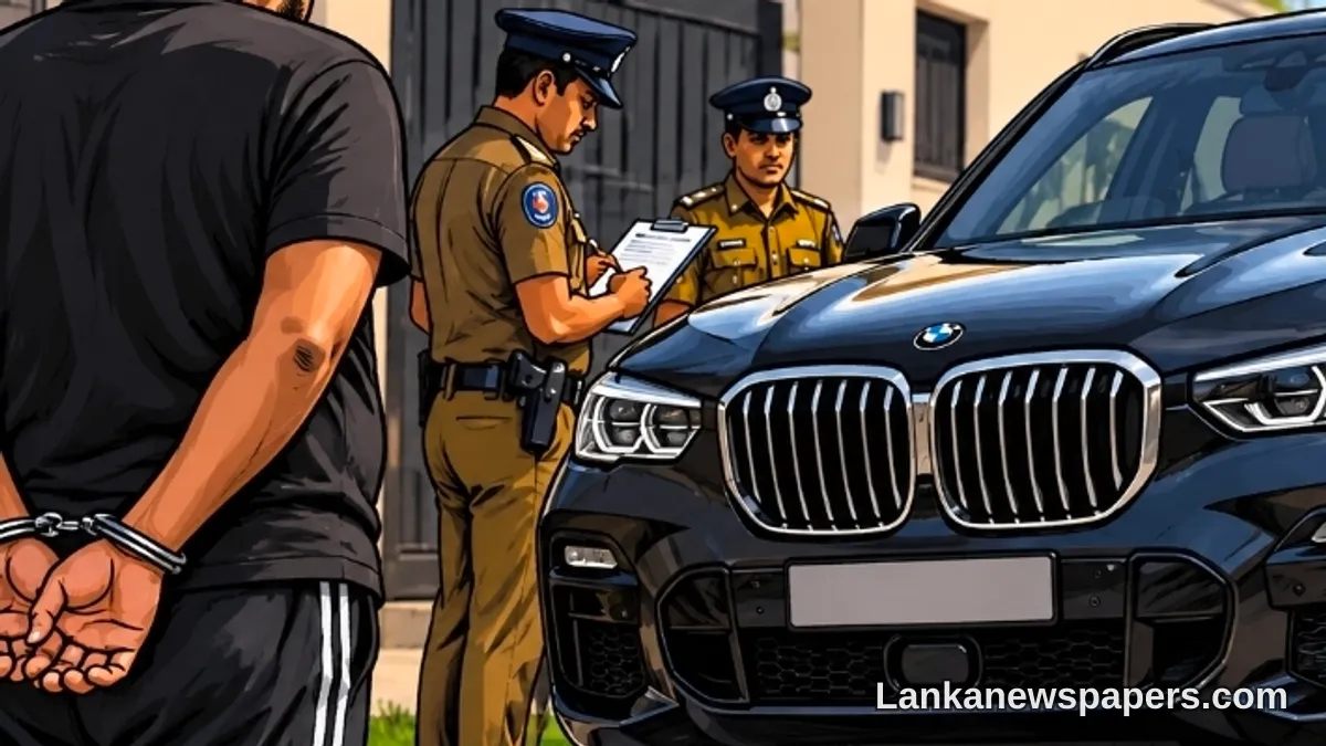 Sri Lanka Police Freeze Rs. 22 Million BMW Amid Illegal Assets Probe