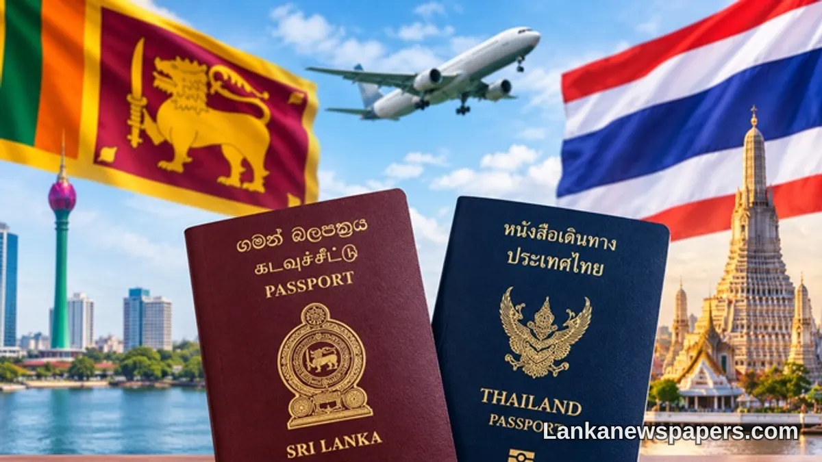 කැබිනට් අනුමැතියෙන් ශ්‍රී ලංකාවට සහ තායිලන්තයට වීසා රහිත සංචාරය හිමි වෙයි