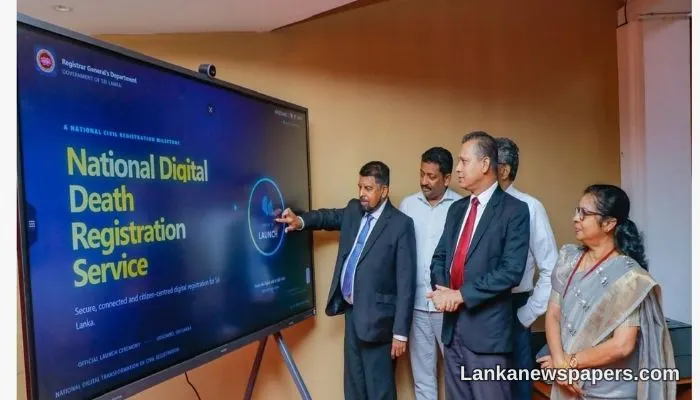 Sri Lanka Goes Digital: Government Launches Electronic Death Certificate System