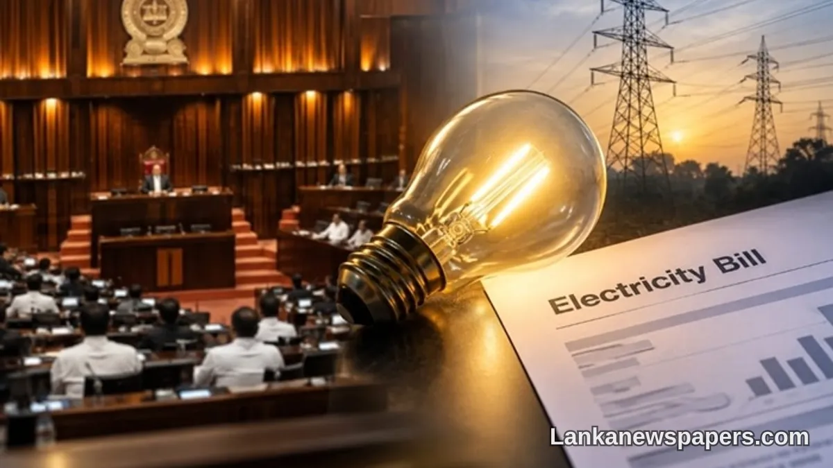 Parliament Greenlights Rs. 17.2 Billion to Ease Electricity Bill Burden on Sri Lankans