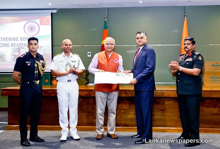 ඇමරිකානු ඩොලර් මිලියන 5ක ආරක්ෂක හා වෛද්‍ය උපකරණ ප්‍රදානයෙන් ශ්‍රී ලංකා යේනොල් සමඟ ද්විපාර්ශ්වික සබඳතා තීව්‍ර කරන ඉන්දියාව