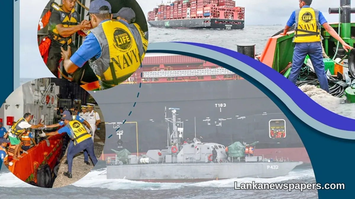 Twenty-Five Indonesian Fishermen Rescued and Brought to Colombo After Trawler Capsizes