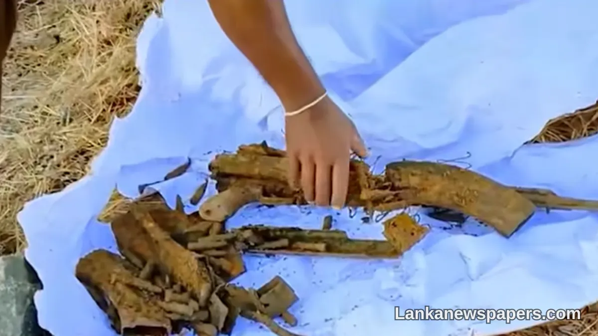 T-56 Assault Rifle and Ammunition Discovered in Abandoned Parcel in Mihintale