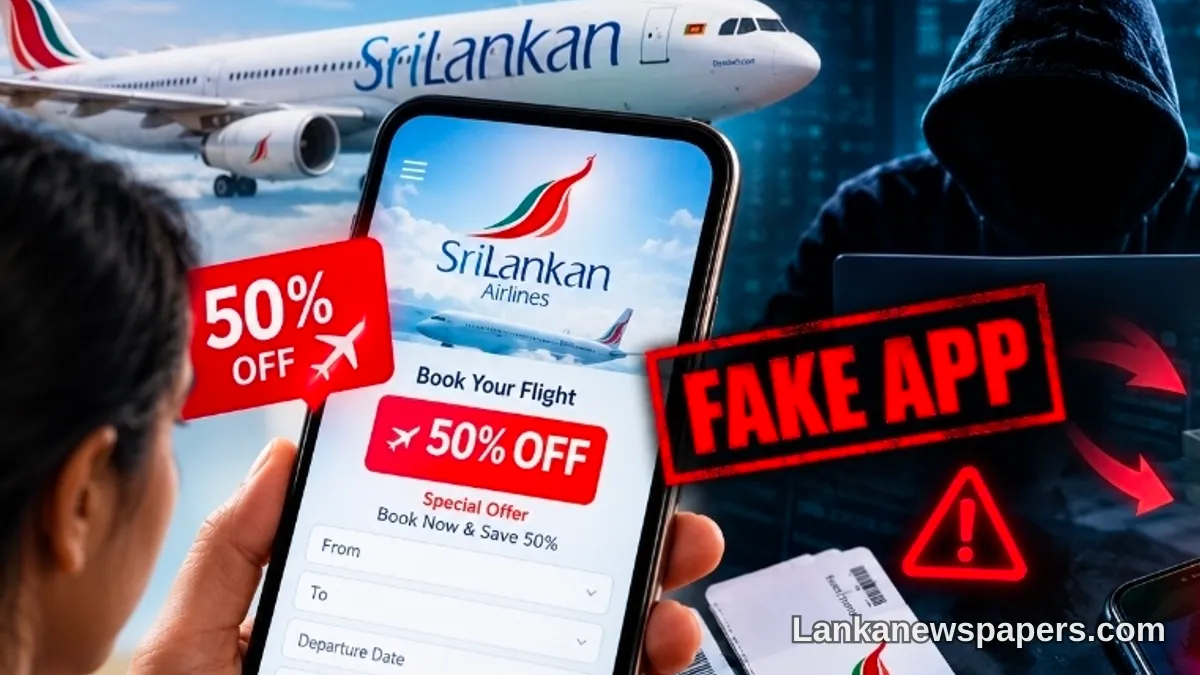 CID Exposes Fraudulent SriLankan Airlines App Used to Siphon Bank Details from Victims