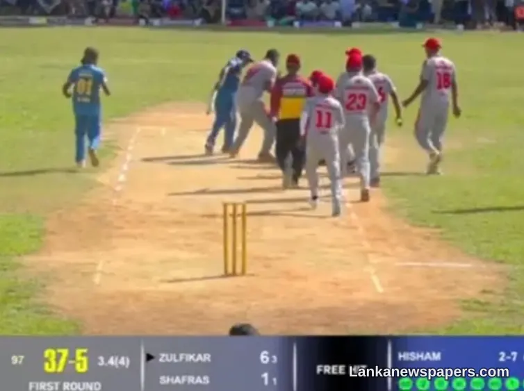 Cricketer Dies After Collapsing Mid-Innings at Beruwala Carnival Match